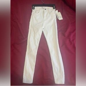 NWT Zara Jeans Womens Size 2 White high rise